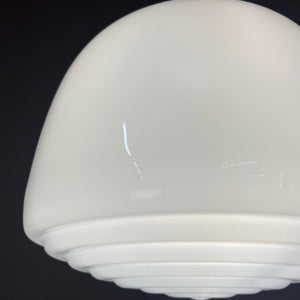 Hängelampe Opalglas Chrom