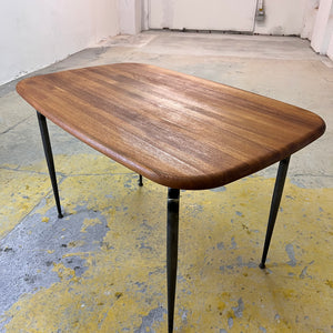 Esstisch Teak mit Metallbeinen