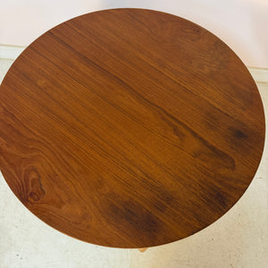 Runder Couchtisch Eiche & Teak aus Dänemark