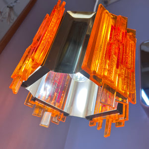 Hängelampe orange von Claus Bolby