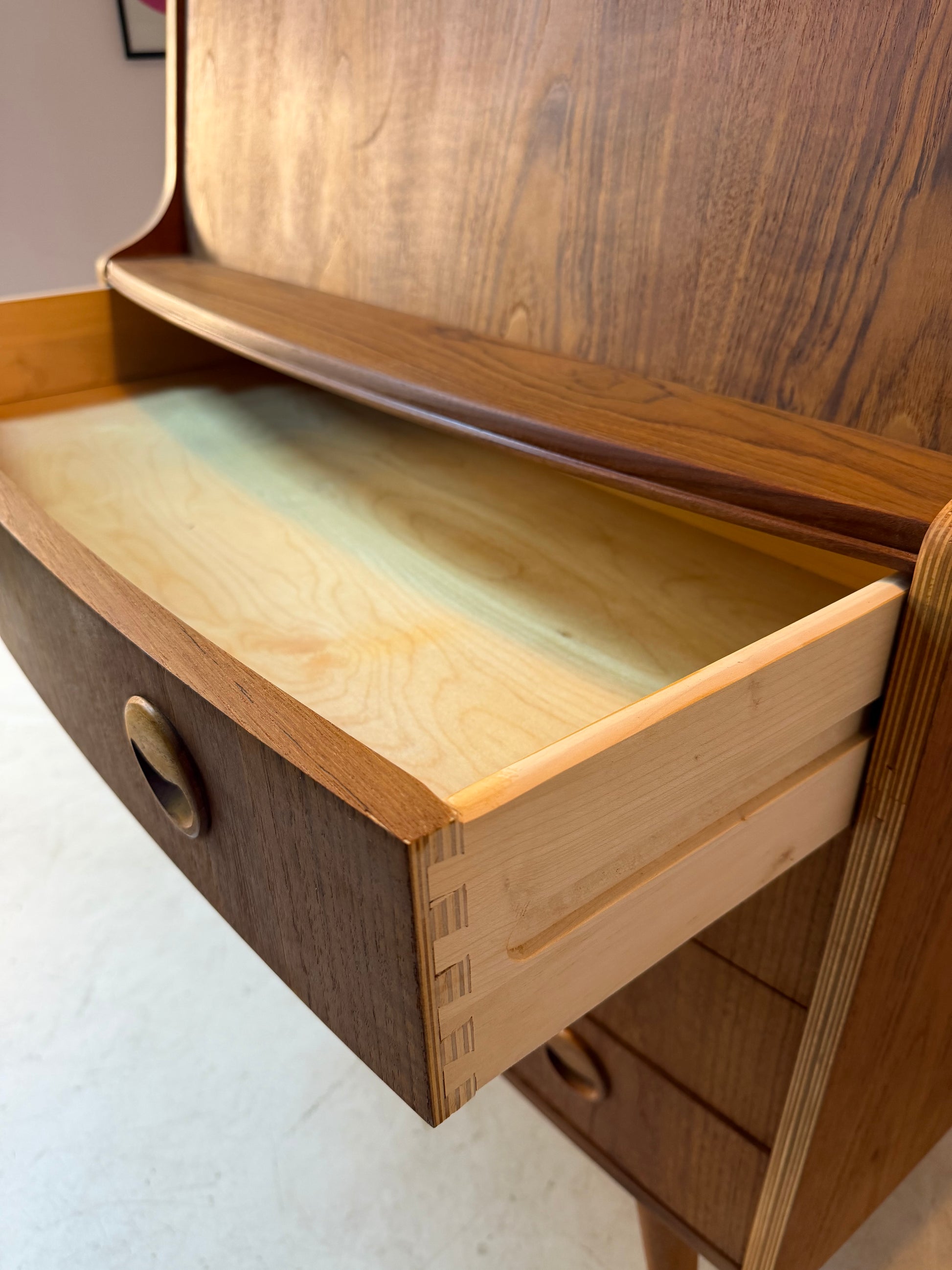 Sekretär Teak aus Dänemark