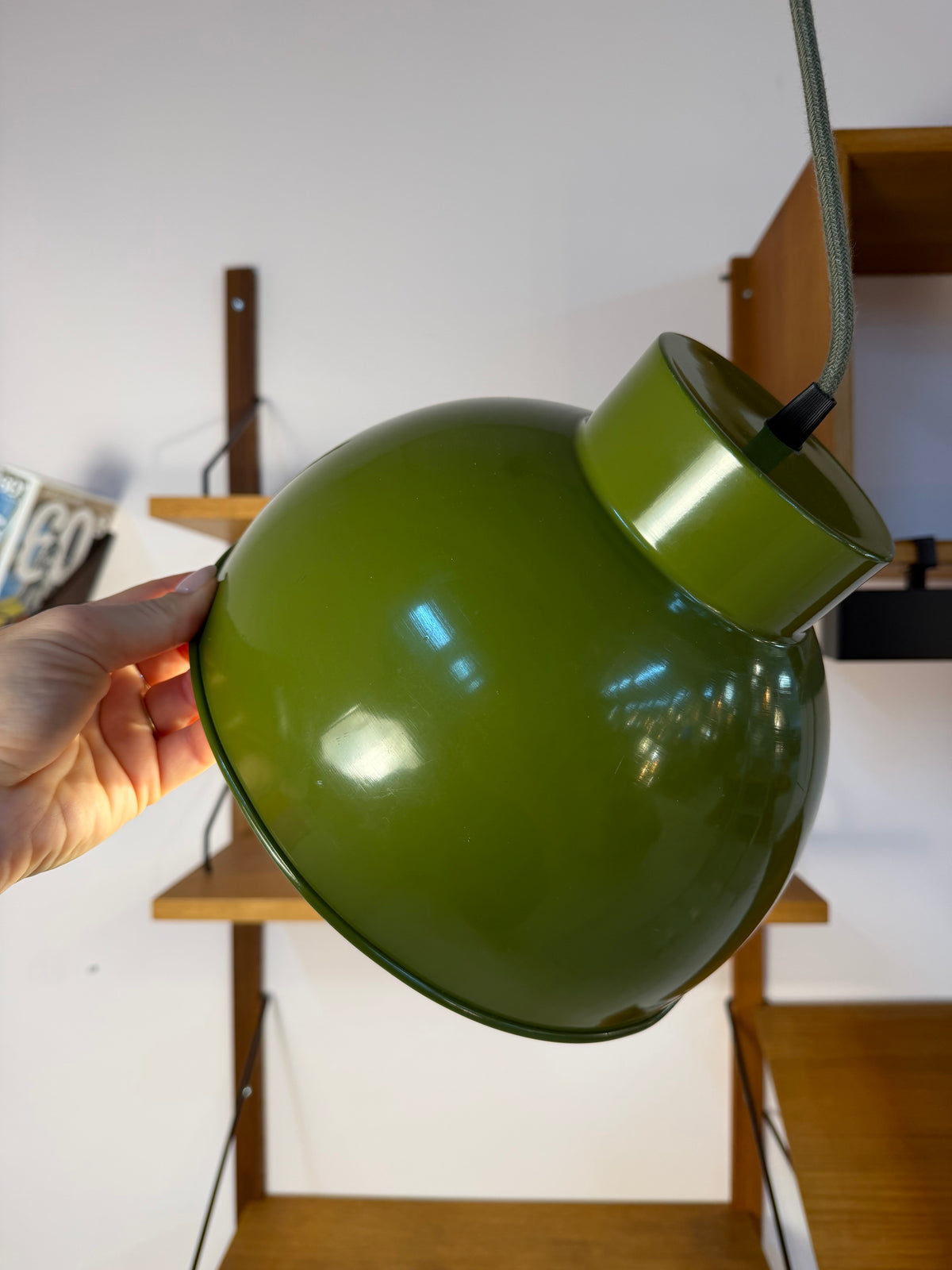 Bunkerlampe oliv aus Dänemark