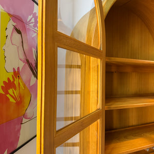 Rundbogen Vitrine Teak von Dyrlund