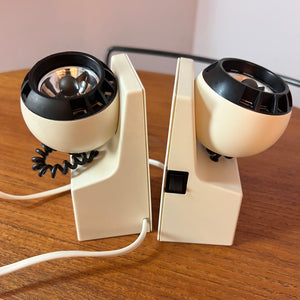Set: 2x Kugelspots von Dieter Witte für Osram