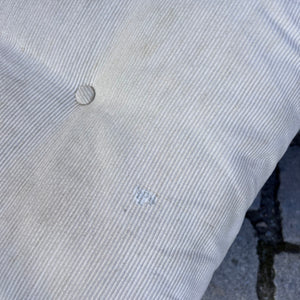Sessel beige Kord Chromgestell