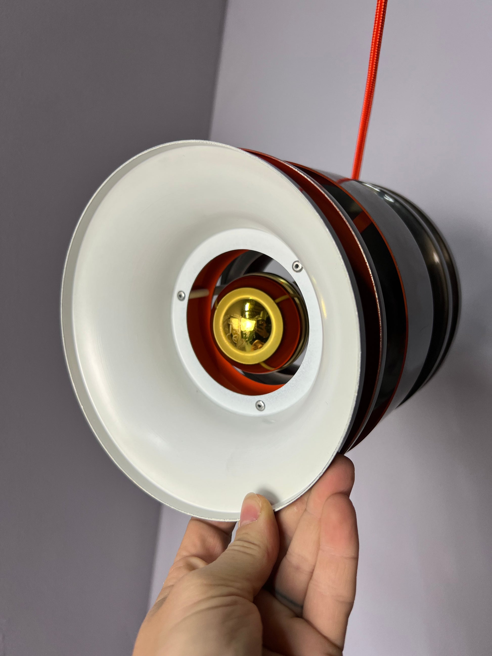 Hängelampe anthrazit orange von Carl Thore