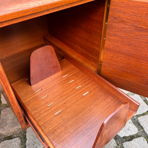 Freistehender Schreibtisch Teak von Wilhelm Renz