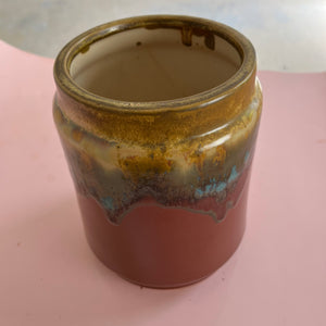 Vase braun grün Keramik