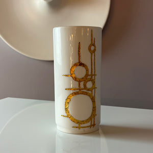 Vase 3127/4 weiß gold von Vera Kristansen
