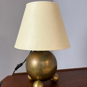 Kugeltischlampe Messing von Gusums Bruk aus Schweden