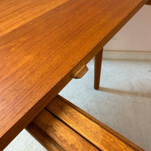 Runder Esstisch Modell 311 Teak von Peter Hvidt & Orla Mølgaard-Nielsen für Søborg Møbelfabrik