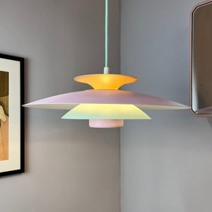 Lamellenlampe neu lackiert rosa mint