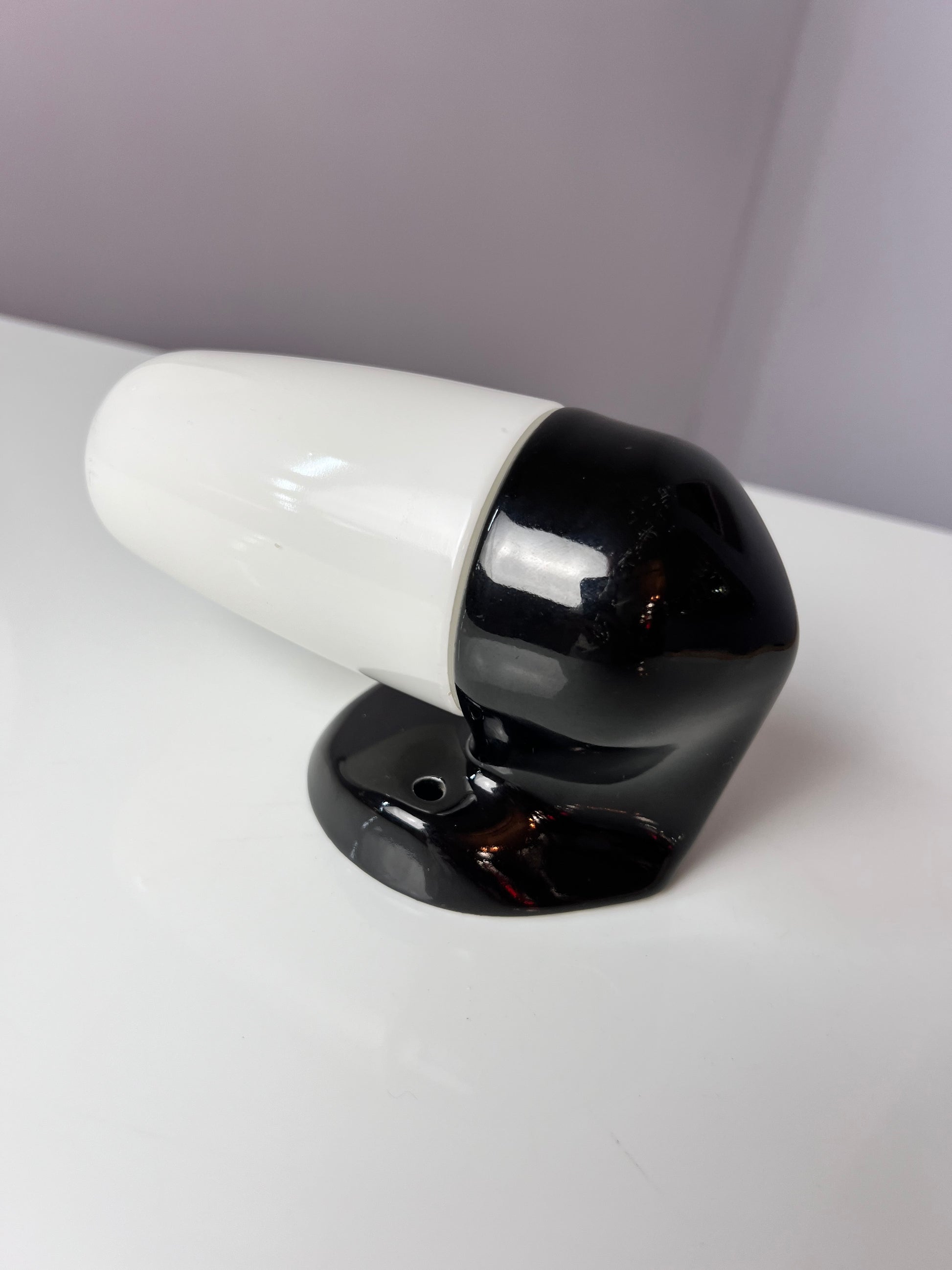 Wandlampe Model 6067 schwarz von Wilhelm Wagenfeld für Lindner