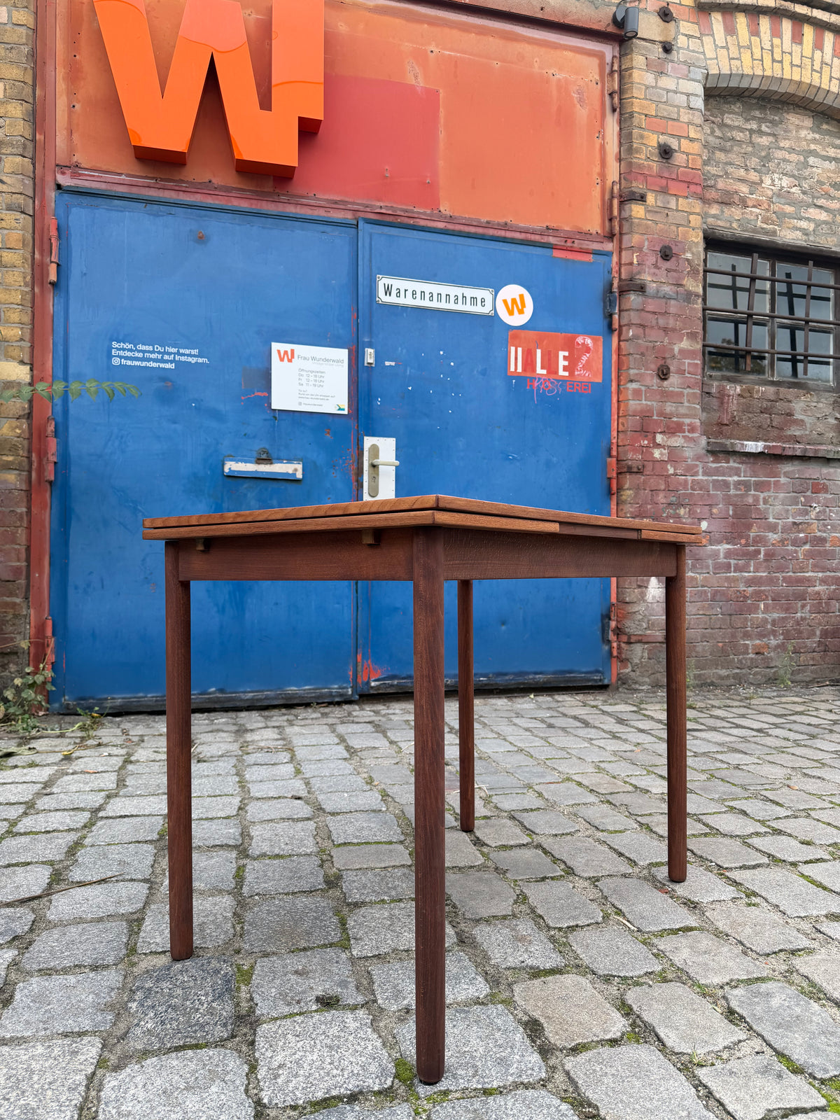 Kleiner, ausziehbarer Esstisch Teak aus Dänemark