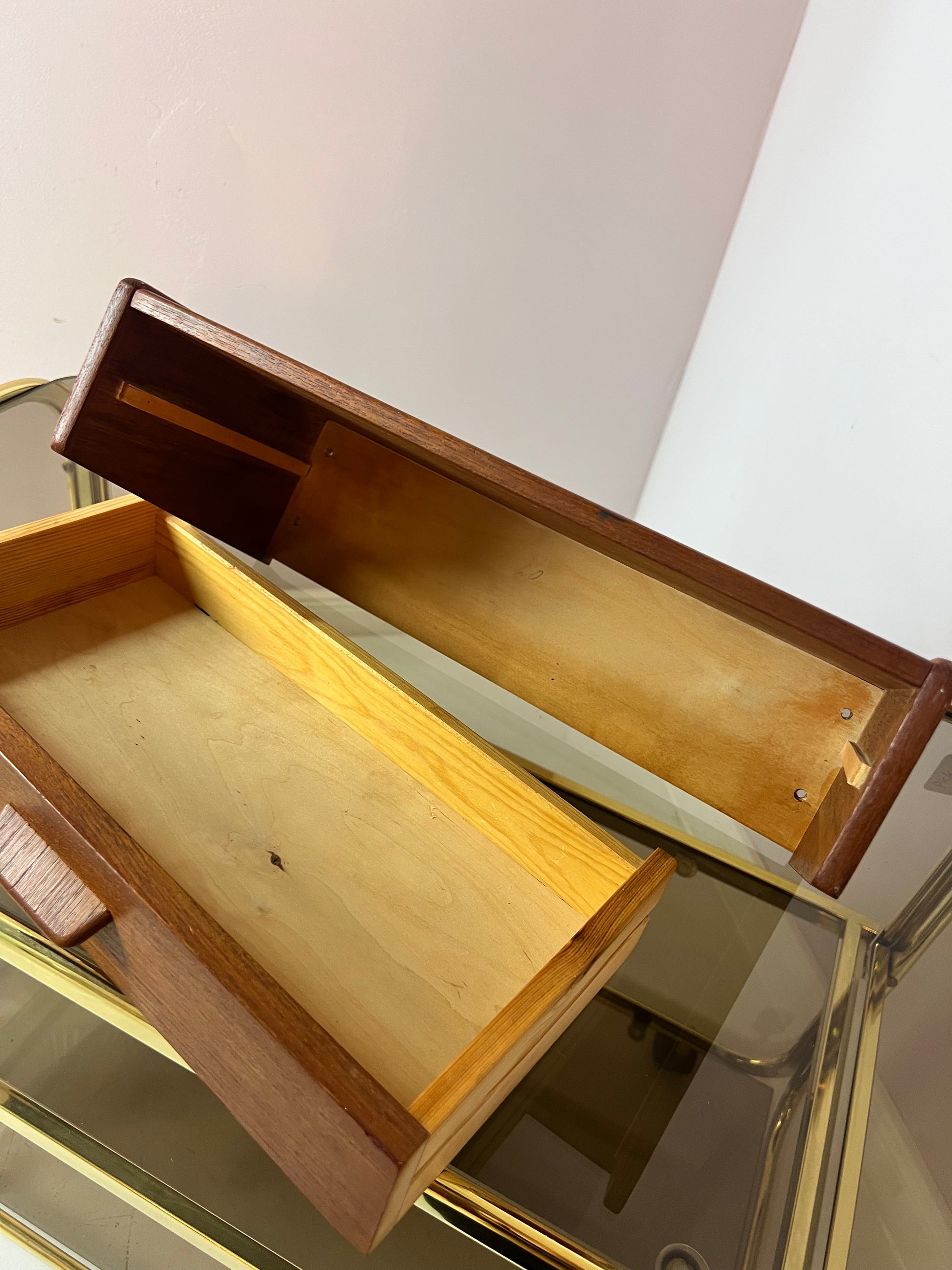 Wandregal Schublade Teak