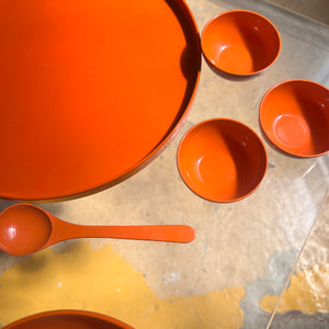 Schalenset orange 70er