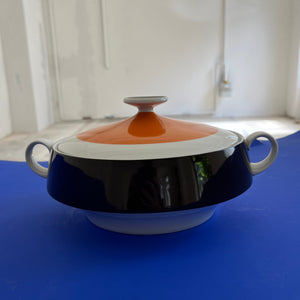 Porzellanservice orange braun von Eschenbach Bavaria