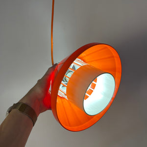 Hängelampe Modell 854 orange Kunststoff von Lyskær Belysning