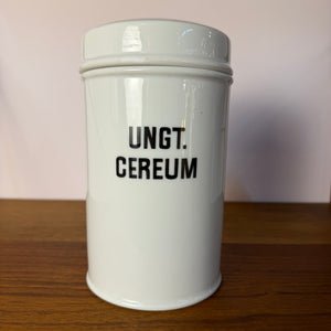 Apothekerdose Ungt. Cereum weiß Porzellan - 1000 ml