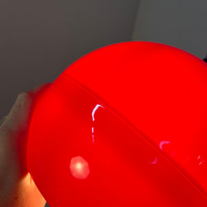Kugellampe rot Kunststoff aus Dänemark