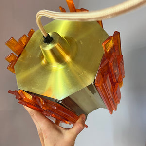Hängelampe orange von Claus Bolby