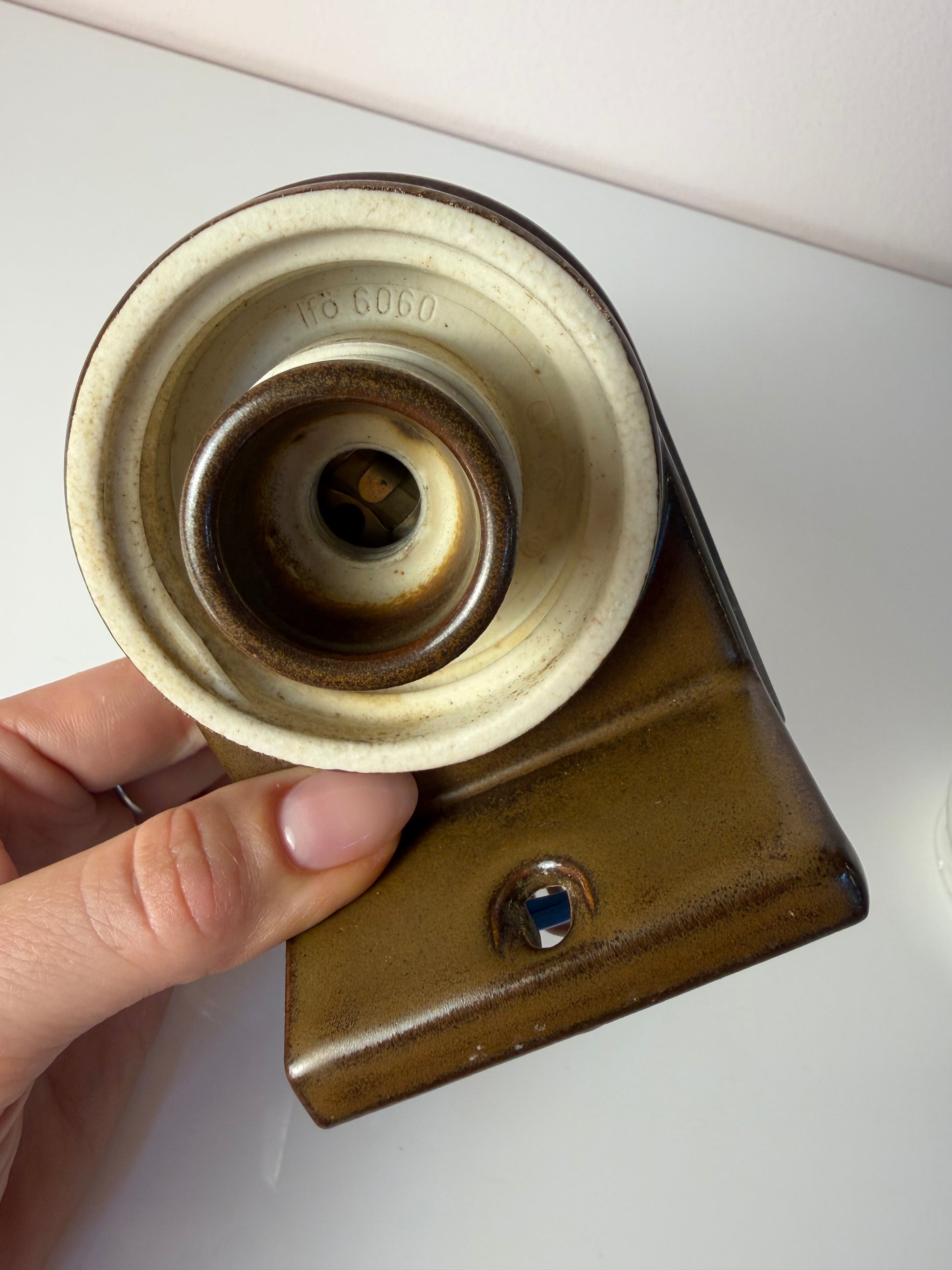 Wandlampe Modell 6060 braun von Sigvard Bernadotte für Ifö