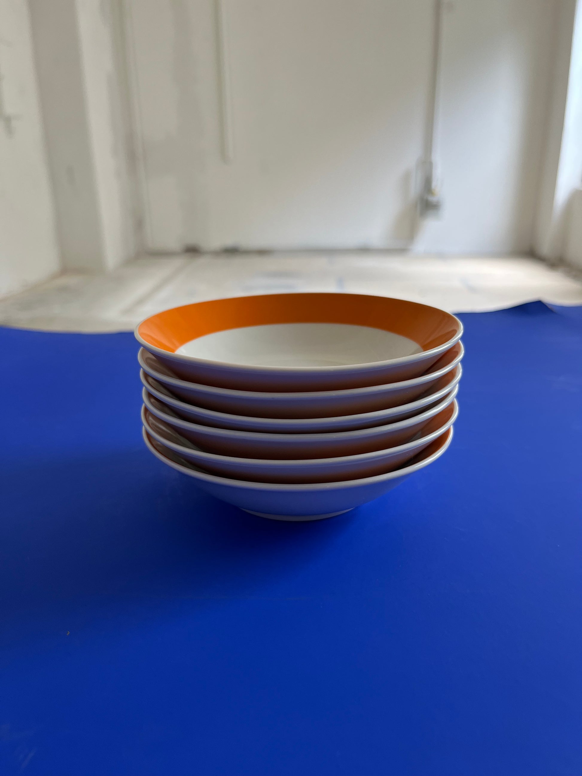 Porzellanservice orange braun von Eschenbach Bavaria