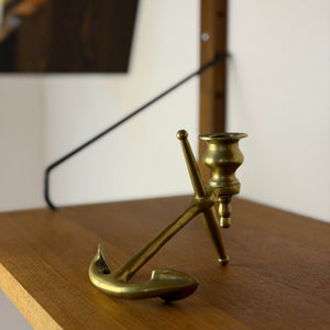 Kerzenständer Anker Messing aus Dänemark