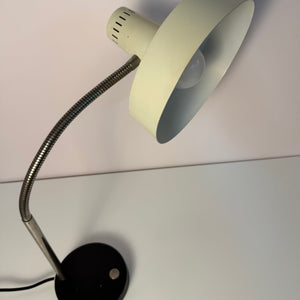 Schreibtischlampe altweiß mit beweglichem Arm