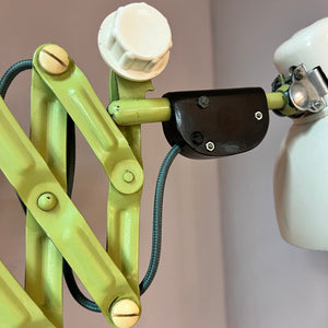 Scherenlampe mint creme von VEB Zweckleuchtenbau Dresden