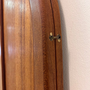 Klappbarer Wandspiegel Teak von Fakse Furniture aus Dänemark