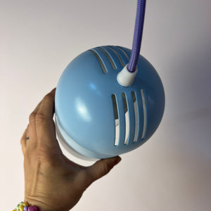 Hängelampe hellblau neu lackiert