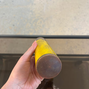 Vase gelb Kupfer Emaille