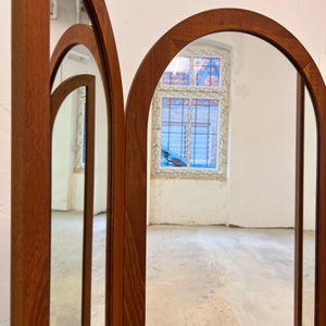 Klappbarer Wandspiegel Teak von Fakse Furniture aus Dänemark