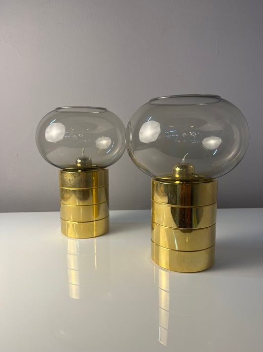 Kerzenständer Messing Rauchglas von FÖHL