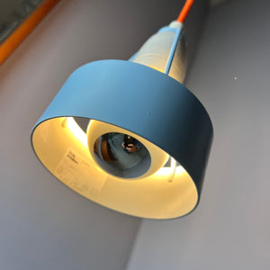 Hängelampe Typ 16800 blau von Louis Poulsen  neu lackiert