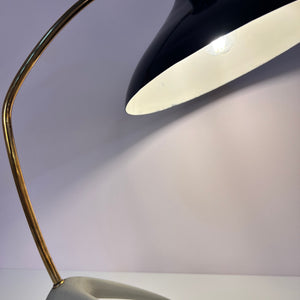 Tischlampe Krähenfuß / Diabolo schwarz weiß von Karl Heinz Kinsky für Cosack