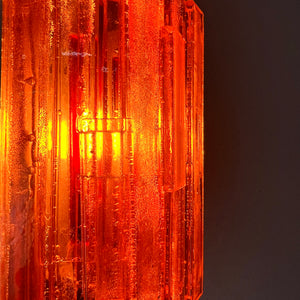 Wandlampe orange von Claus Bolby für Cebo