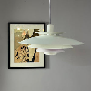 Lamellenlampe weiß lila von Formlight