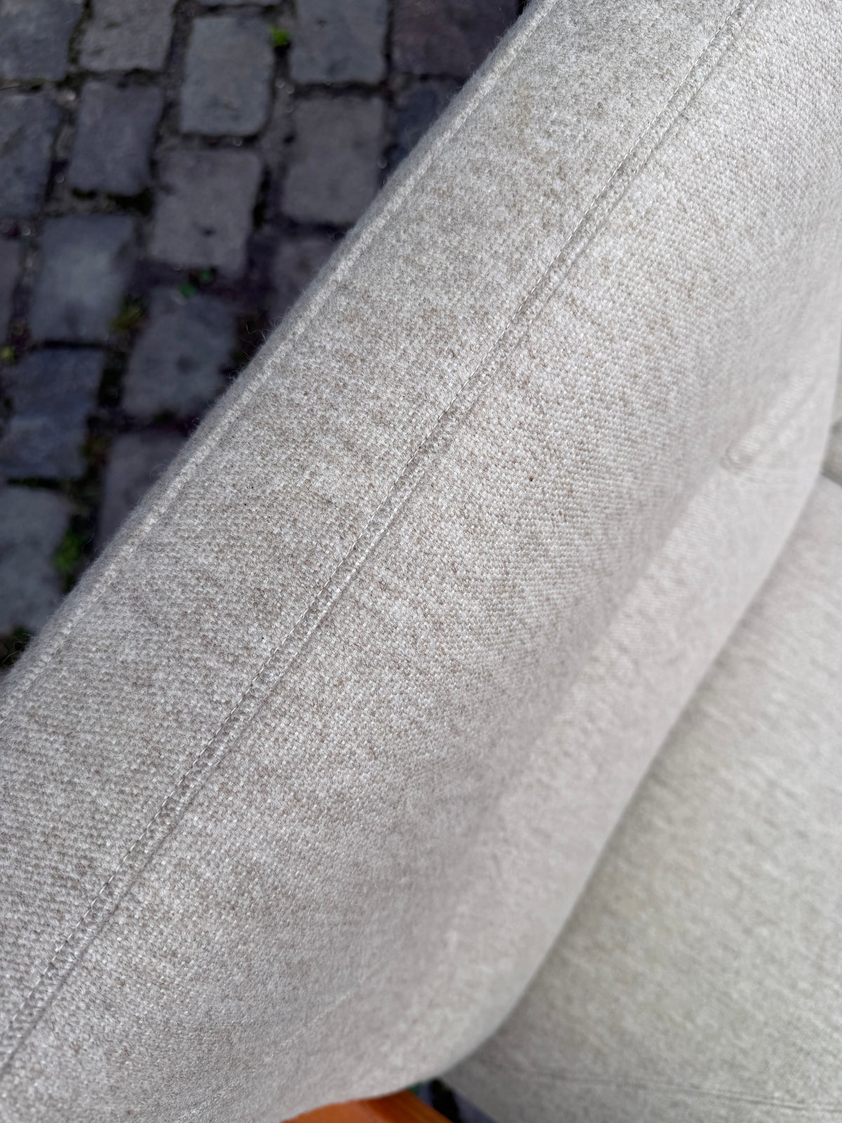3-Sitzer Sofa Teak Wolle von Holstebro Møbelfabrik