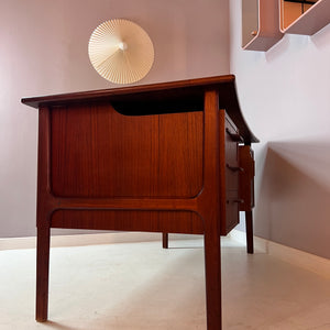 Schreibtisch „Boomerang“ Teak von IMHA Möbel