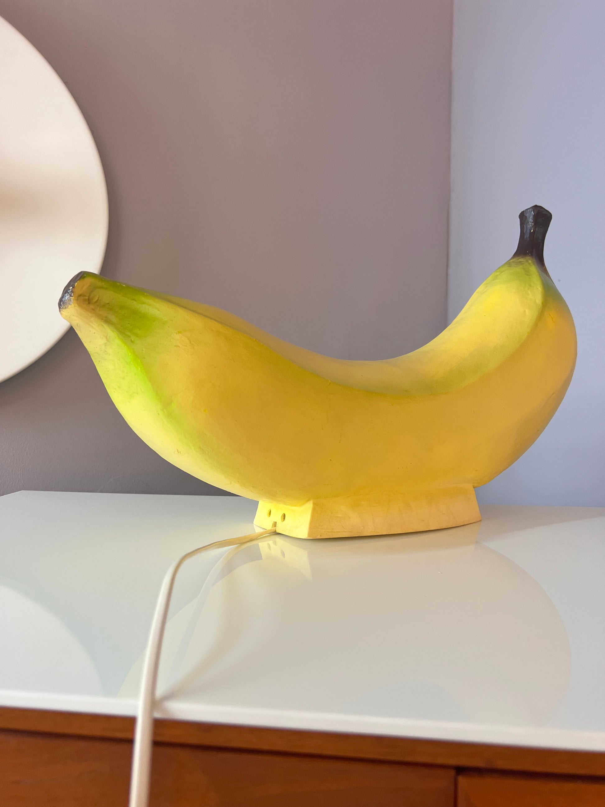 Tischlampe Popart Banane von Heico 70er West Germany