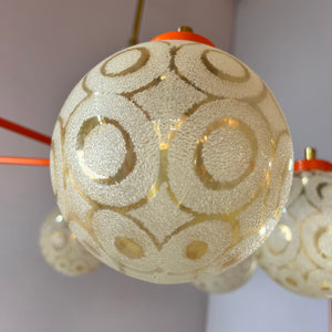 Kronleuchter orange creme