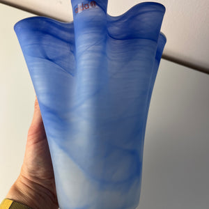Vase Fazoletto blau Glas von Aida