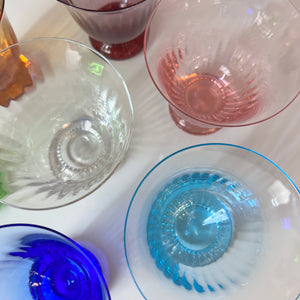 Set: 7x Wasserglas bunt