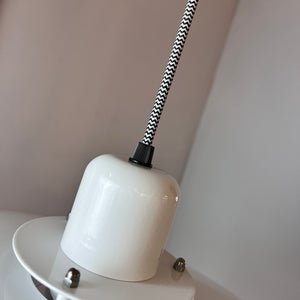 Lamellenlampe weiß Hochglanz