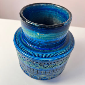 Vase Serie Rimini Blu von Aldo Londi für Bitossi