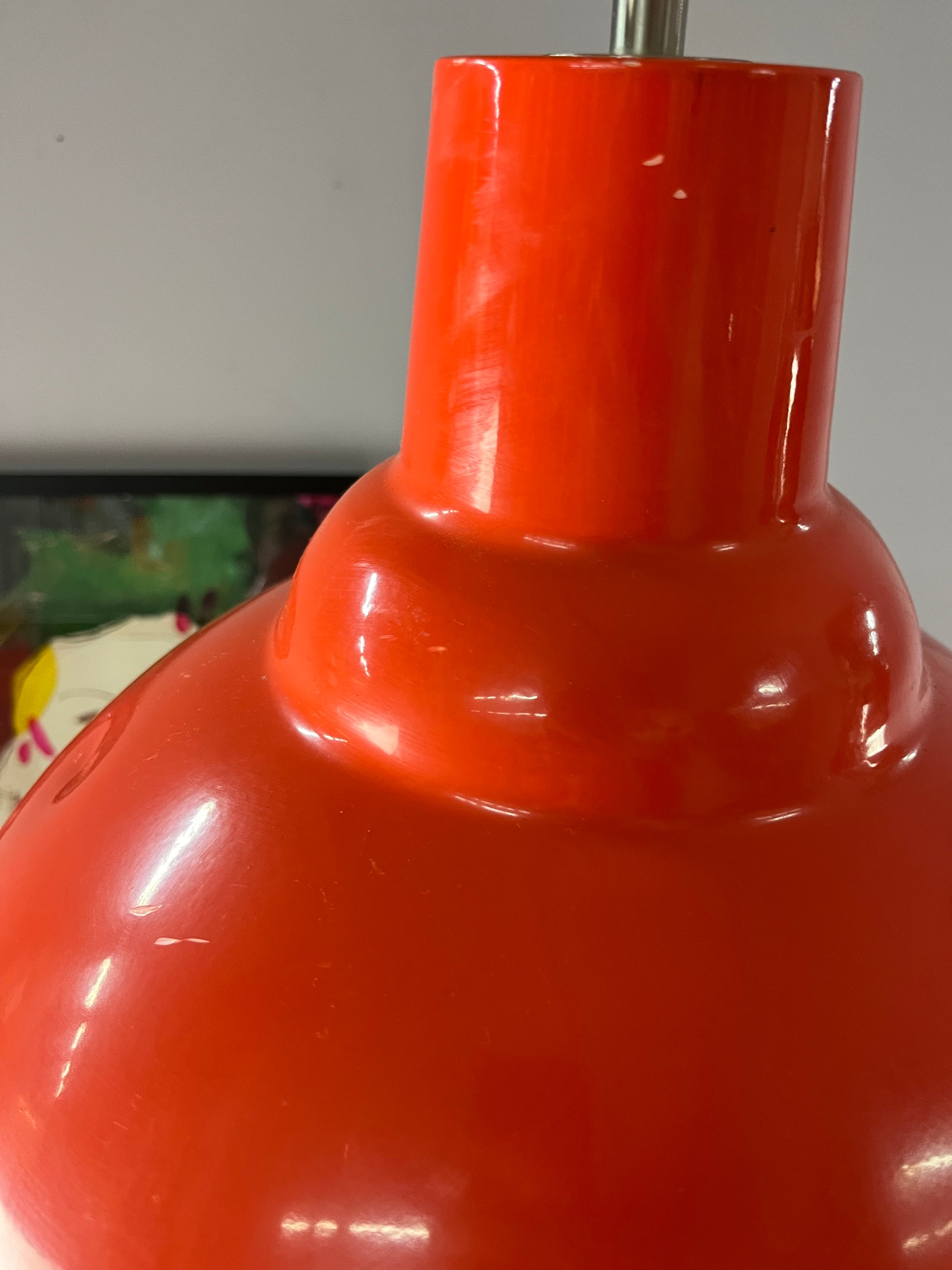 Hängelampe orange/rot aus Dänemark