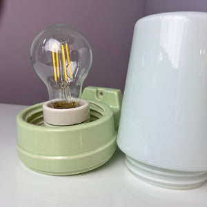 Set: 2x Wandlampe Modell 6070 hellgrün Sigvard Bernadotte für Ifö