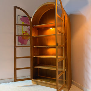 Rundbogen Vitrine Teak von Dyrlund